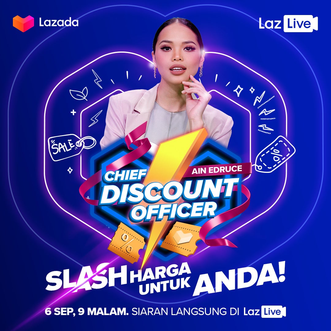 Chief Discount Officer Ain Edruce Slash the Price for you Live Show