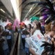 A Strange Gathering Of Passengers Catch The Train From London Bridge