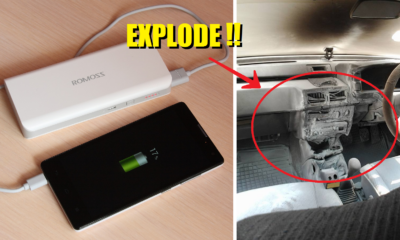 Malaysian'S Car Caught On Fire After He Left Power Bank Inside - World Of Buzz 1