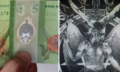 This Guy Found That Putting Two Rm5 Notes Will Create A Sign Of The Devil - World Of Buzz