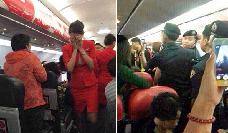 Chinese Passenger Threw Hot Water From Cup Noodle At Airasia Flight Attendant - World Of Buzz 1
