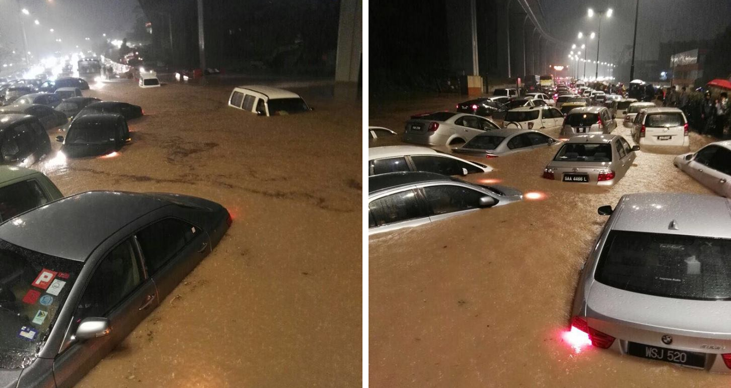 Flash Floods Took Malaysians By Surprise As Cars Submerge During Heavy Downpour - World Of Buzz 4