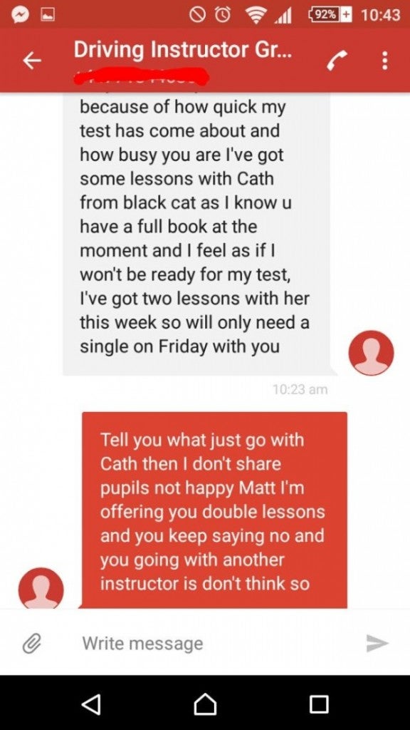 Driving Instructor acts like Jealous Girlfriend after Student Dumped Him - World Of Buzz 2