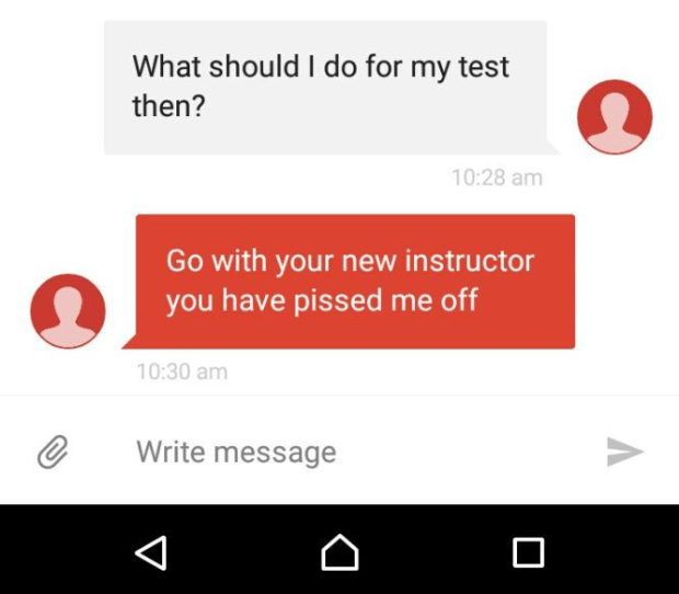 Driving Instructor Acts Like Jealous Girlfriend After Student Dumped Him - World Of Buzz 3