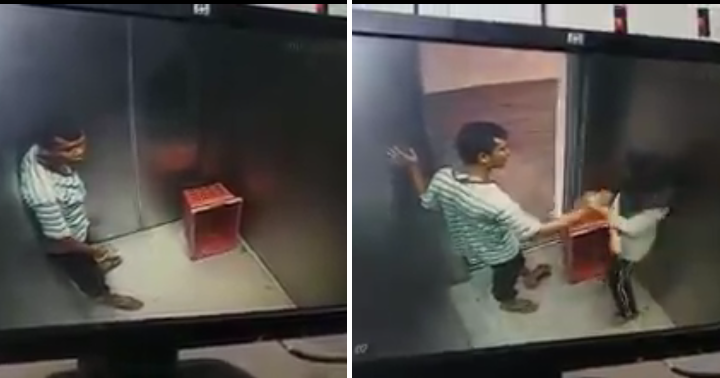 Sick Pervert Caught Molesting Malaysian Girl In Elevator - World Of Buzz