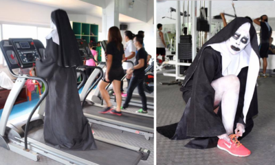 Valak From 'Conjuring 2' Spotted Working Out At The Gym - World Of Buzz