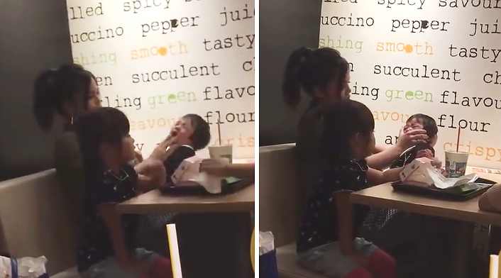 Woman At Mcdonalds Slaps And Stuffs Tissue Into Child's Mouth To Stop Her From Crying - World Of Buzz 1