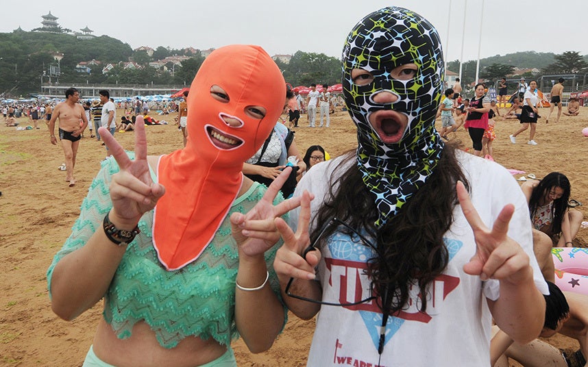 Bikini's Are Ditched In Favour Of Face-Kini's This Summer In China - World Of Buzz 1