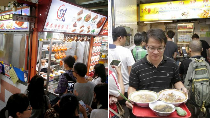 Humble Singapore Hawker Stalls Crowned A Michelin Star And Crowds Go Wild - World Of Buzz