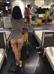 Ikea Beijing got more than expected when Woman flaunts bare A$$ - World Of Buzz 2