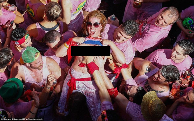Internet Outraged As Women Flash Breasts During Spanish Festival - World Of Buzz 9