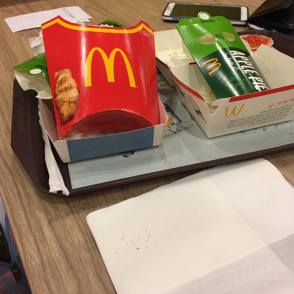 Singaporean Woman Discovers Worms Wriggling Around Her Fillet-O-Fish Box - World Of Buzz 2