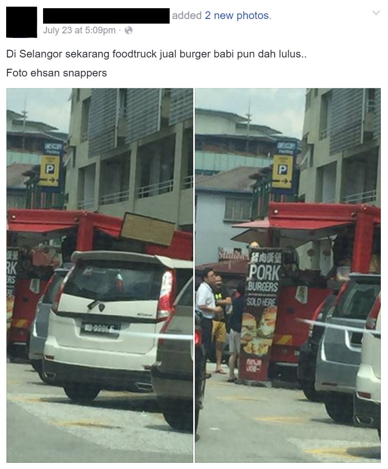 Some Malaysians Are Outraged Over Foodtruck That Sells Pork Burger - World Of Buzz 1