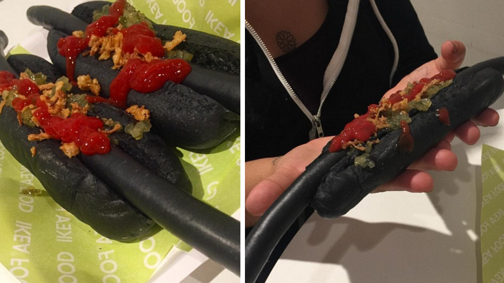 Would You Try an All-Black Hot Dog From IKEA?