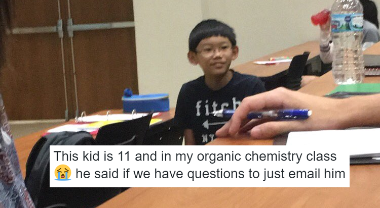 Adorable 11 Year Old Offers Chemistry Classmates To Email Him For Help But He Wins The Internet Over With Cuteness Instead - World Of Buzz