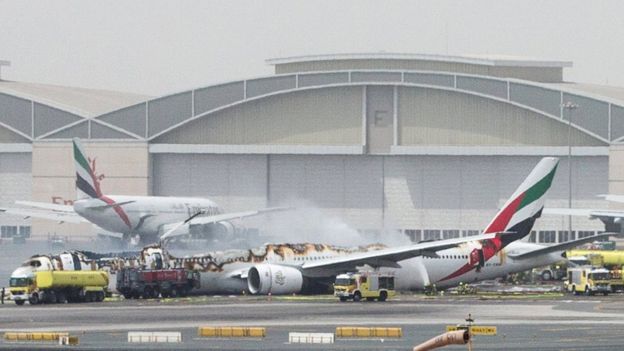 Breaking News: Emirates Plane Crash-Lands At Dubai Airport - World Of Buzz 1