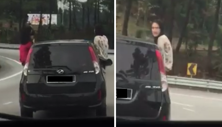 Malaysian Netizens In Disbelief As 4 Girls Literally Hang Out Of Car Window - World Of Buzz 14
