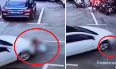 Chinese Woman Uses Phone Whilst Driving, Accidentally Runs Over Three Kids - World Of Buzz 2