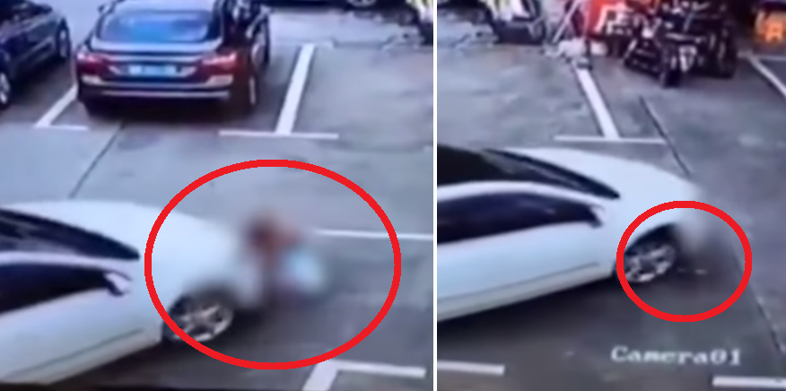 Chinese Woman Uses Phone Whilst Driving, Accidentally Runs Over Three Kids - World Of Buzz 2