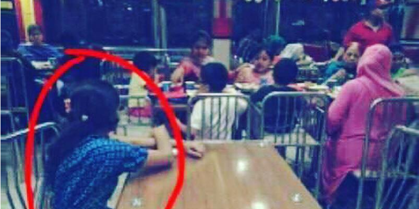 Domestic Worker Put At Different Table While Family Feasts In A Restaurant, Netizens Are Extremely Upset About This Abuse - World Of Buzz