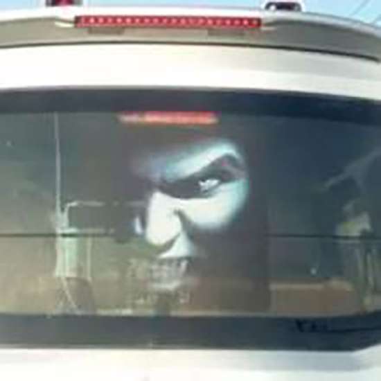 China Drivers Use Creepy Ghost Stickers To Scare Off High Beam Abusers - World Of Buzz 1