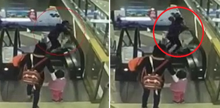 Chinese Baby Accidentally Dropped 3 Floors Down To His Death From Escalator - World Of Buzz 2