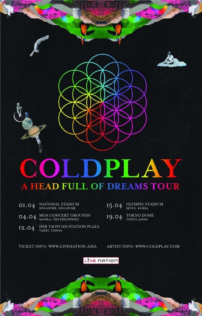 Coldplay's First Stop For Their Asian Tour Will Be Singapore On April 1st - World Of Buzz
