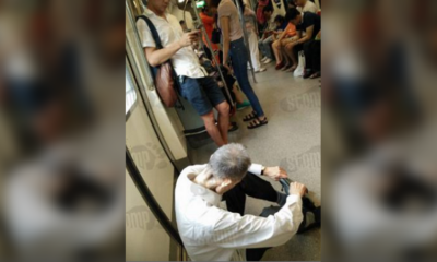 Elderly Man Forced To Sit On Train Floor After No One Offered Him A Seat - World Of Buzz 2