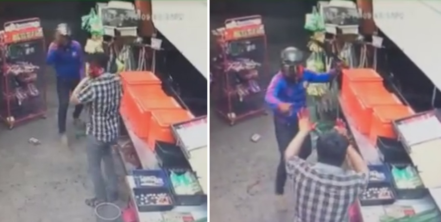 Hero Shopkeeper Defends Local Sundry Shop From Two Robbers With Machetes - World Of Buzz 5