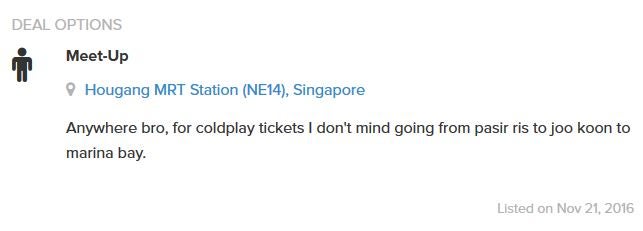 Malay Guy Desperate To Buy Coldplay Tickets, Puts Up Hilarious Post On Carousell - World Of Buzz 2
