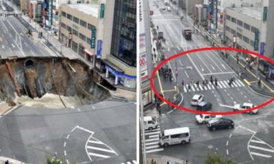 Massive Japanese Sinkhole Completely Filled And Opened In 1 Week - World Of Buzz 4