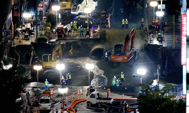 MASSIVE Japanese Sinkhole Completely Filled And Opened In 1 Week - World Of Buzz