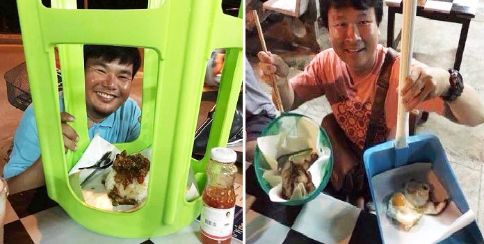 People Are Weirdly Eating Food Out Of Household Items In This Thai Stall - World Of Buzz 2