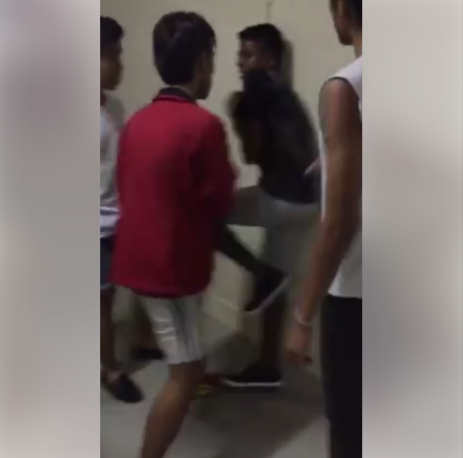 Secondary Students Viciously Bully One Kid, Even Jumped And Landing On His Leg - World Of Buzz
