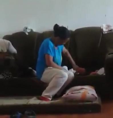Video Shows A Woman Hitting A Young Baby's Face For One Minute Non-Stop! - World Of Buzz 1