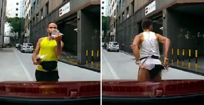 Angry Man Shows Middle Finger And His Butt At Singapore Lady After She Honked At Him - World Of Buzz 2