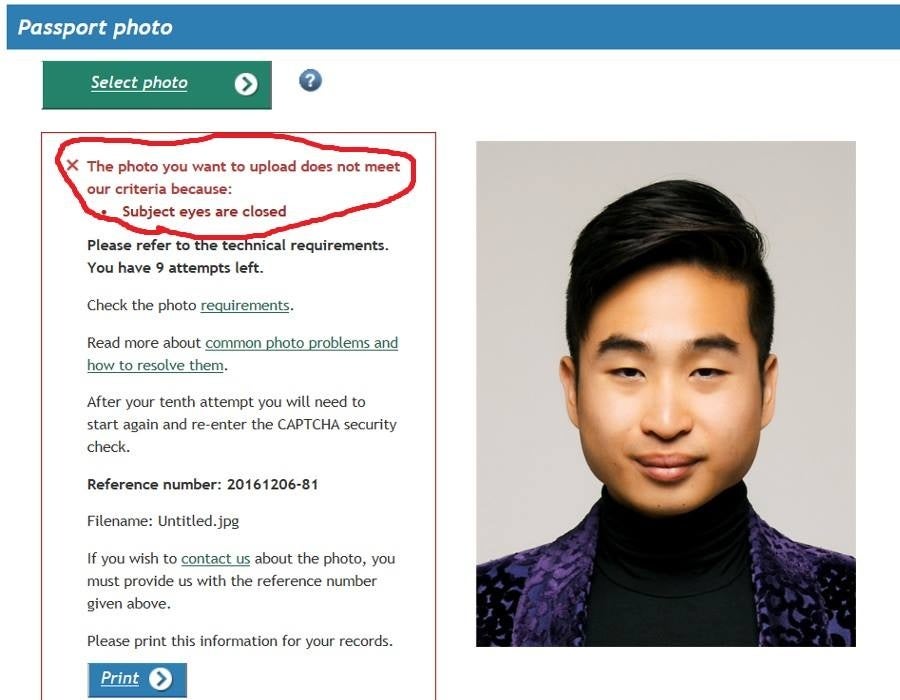 Asian Student Had His Passport Photo Rejected Because His Eyes Are Too Small - World Of Buzz 1