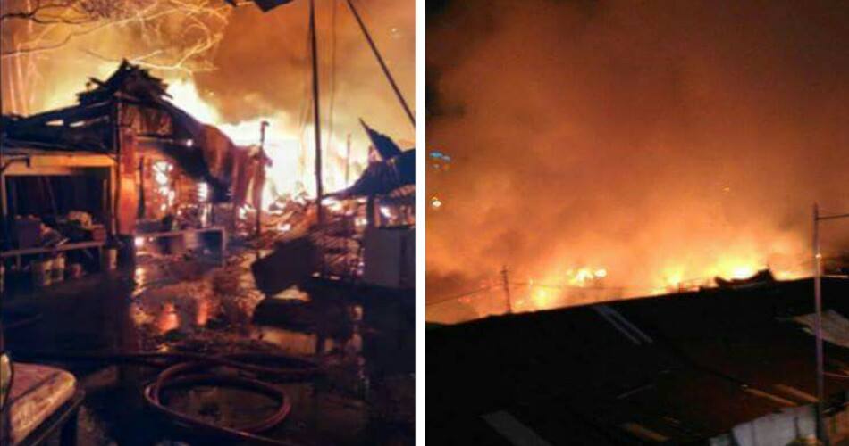 Catastophic Fire Breaks Out At Old Klang Road, Destroys 25 Homes - World Of Buzz