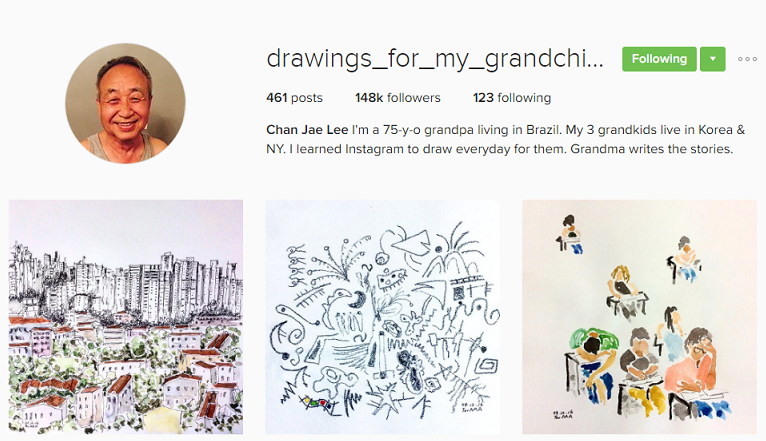 Grandpa Share Drawings On Instagram For Grandkids 17700km Away - World Of Buzz