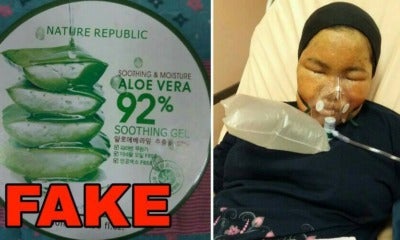 Malaysian Lady Rushed To Emergency Ward After Using Fake Nature Republic Aloe Vera Soothing Gel - World Of Buzz 1