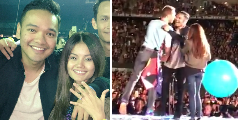 Malaysian Man Proposed To His Girlfriend At Coldplay Concert In Melbourne - World Of Buzz 4