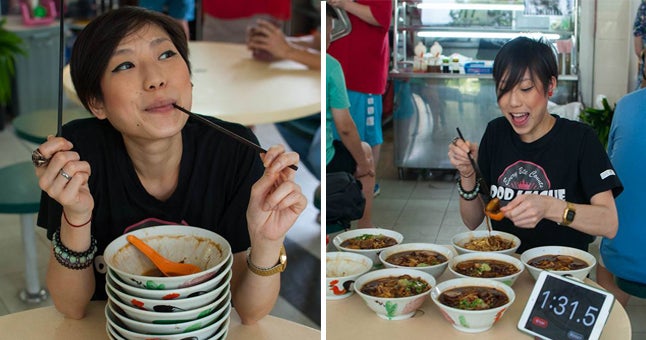 Petite S'porean Flight Attendant Devours Eight Bowls Of Soup Noodles In One Go - World Of Buzz 7