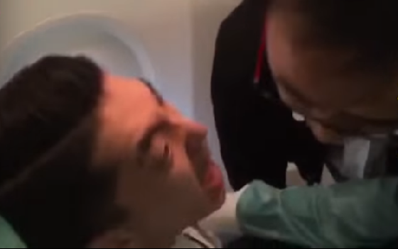 Rich Korean Guy Gets Restrained, Spits And Curse At Flight Attendant - World Of Buzz