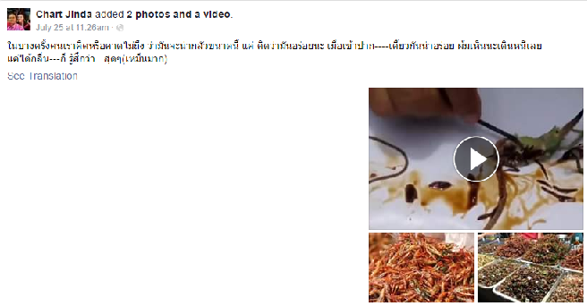 Thai Woman Cautions Public For Eating Fried Insects That May Contain Parasite - World Of Buzz