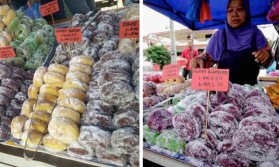 This Mak Cik Sells Colourful Doughnuts At A Stall In Kuala Kangsar - World Of Buzz 3