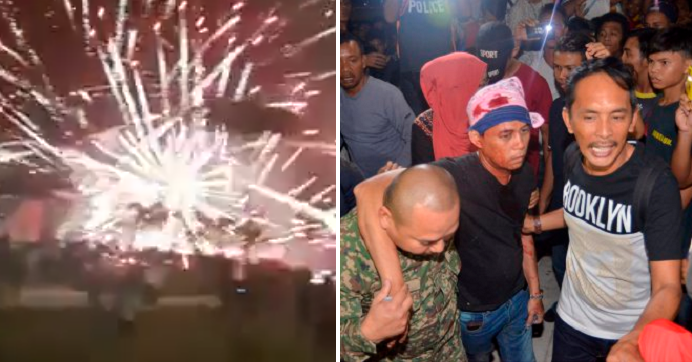 Failed Fireworks Display In Pandamaran Complex Causes Injuries - World Of Buzz 4