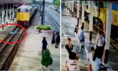 Horrifying Moment Thai Man Attempts Suicide By Jumping On Train Tracks - World Of Buzz 3