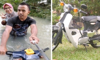 Malaysian Man Modified Motorcycle Allowing It To Ride In Water, Gains Online Attention - World Of Buzz 1