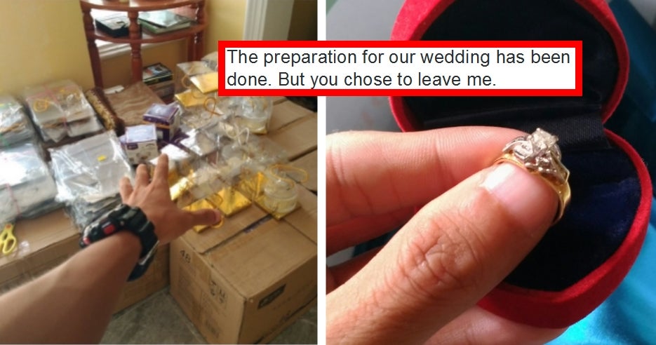 Malaysian Man Painstakingly Prepares Wedding, Fiancée Bails On Him Last Minute - World Of Buzz