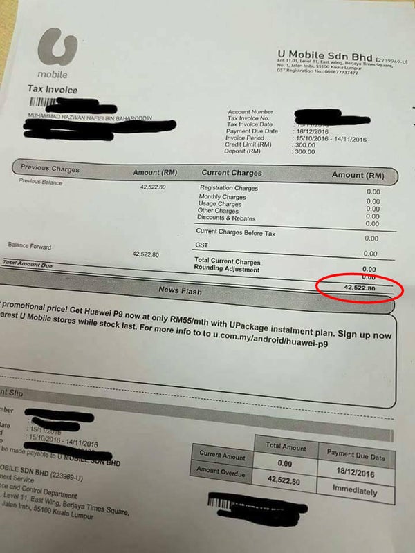 Malaysian Man Receives Rm 42,500 Of Phone Bill, After Data Roaming For Just 3 Days - World Of Buzz 1